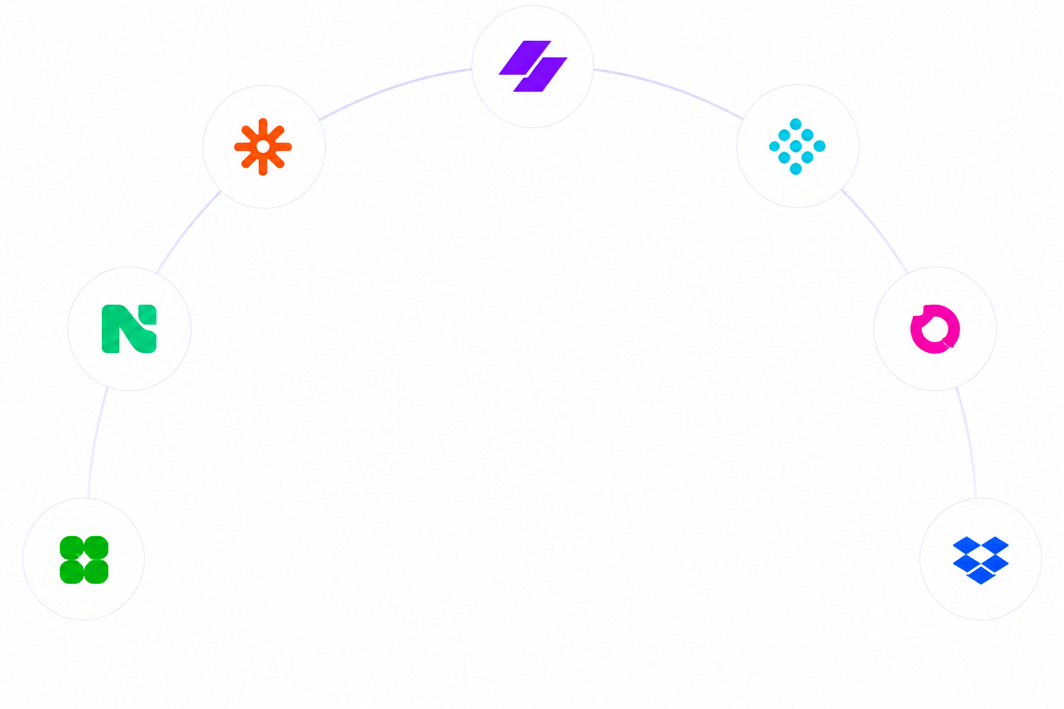 Business integrations and tools dashboard illustration